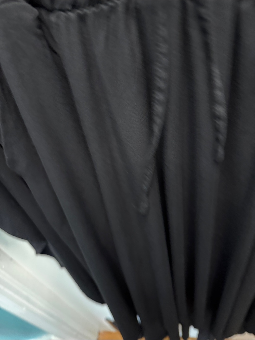 Flowy Lace-Up Witchy Black Dress - Picture 3 of 7